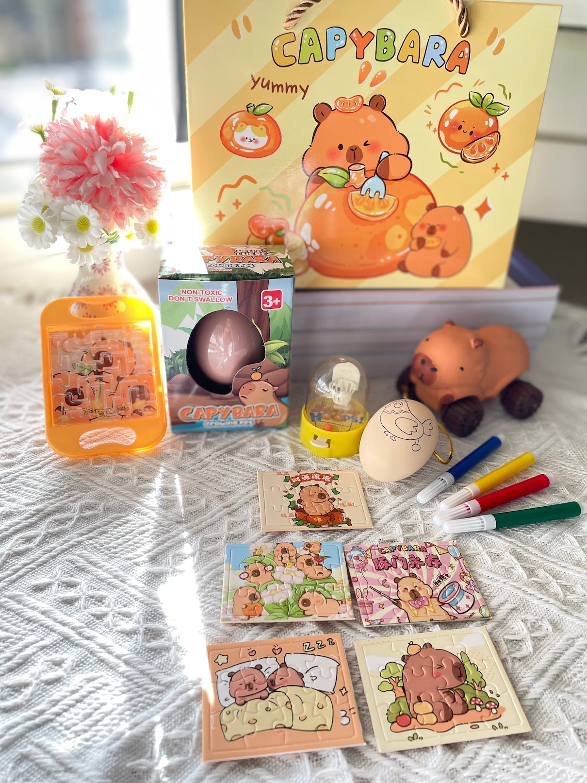 Capybara Orange-themed Set