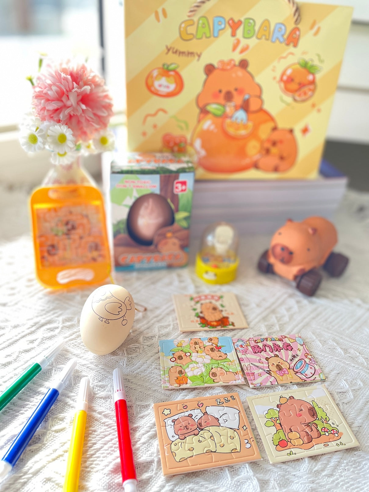 Capybara Orange-themed Set