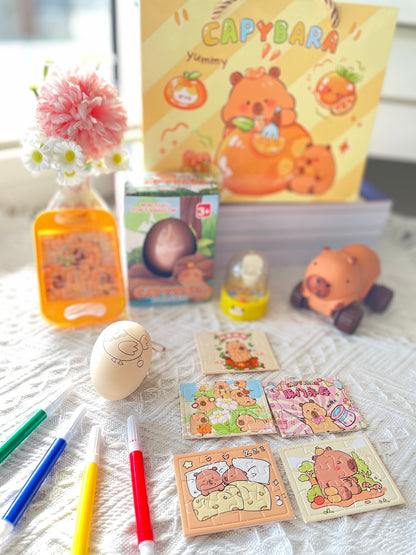 Capybara Orange-themed Set