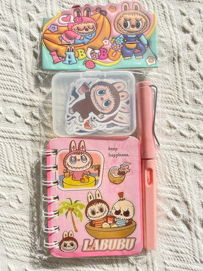 Labubu Notebook & Sticker Gift Mini Set