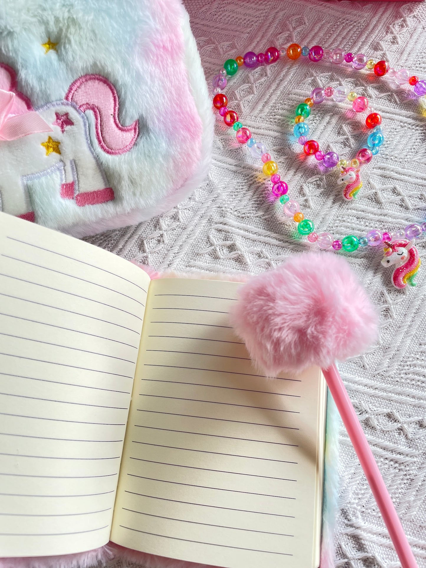 Unicorn Magic Plush Stationery & Accessories Gift Set