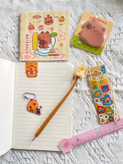 Capybara stationery gift set