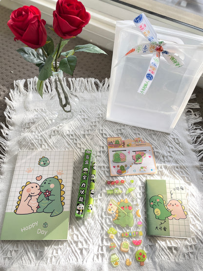 Dinosaur stationery gift set